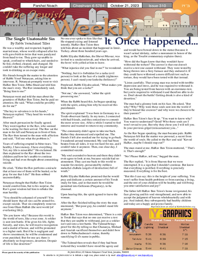 The Jewish Weekly — Parshas Noach