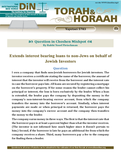Torah & Horaah — Parshas Vayeitzei