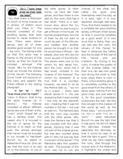 Gan Hatorah — Parshas Tetzaveh