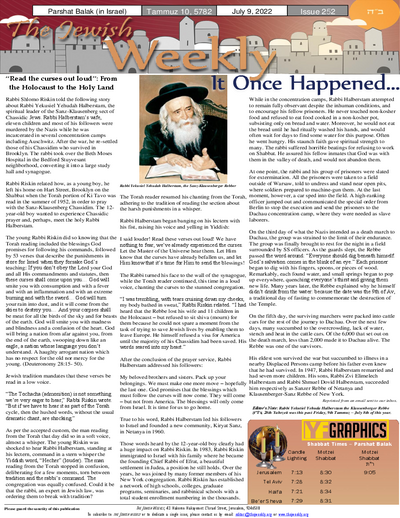 The Jewish Weekly — Parshas Balak