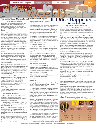 The Jewish Weekly — Parshas Tsav
