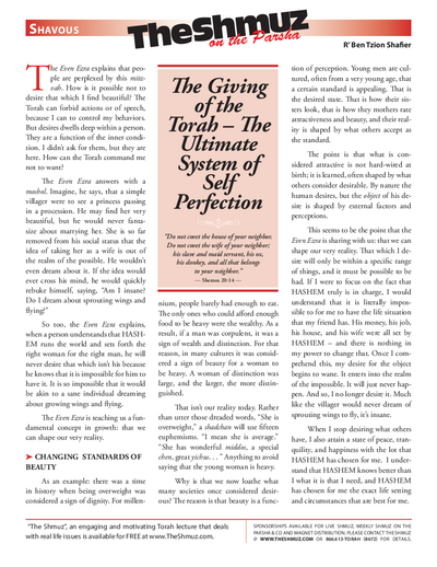 The Shmuz — Parshas Bamidbar