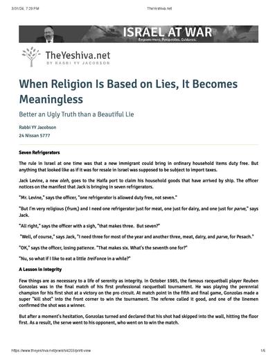 The Yeshiva.net — Parshas Shemini