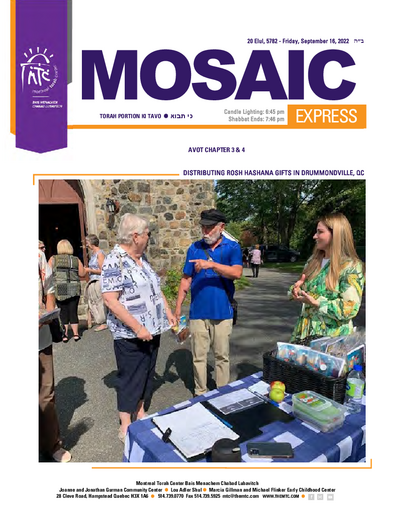 Mosaic Express — Parshas Ki Savo