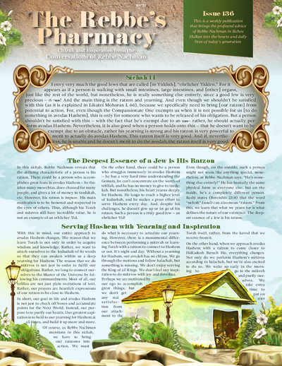 The Rebbe's Pharmacy — Parshas Yisro