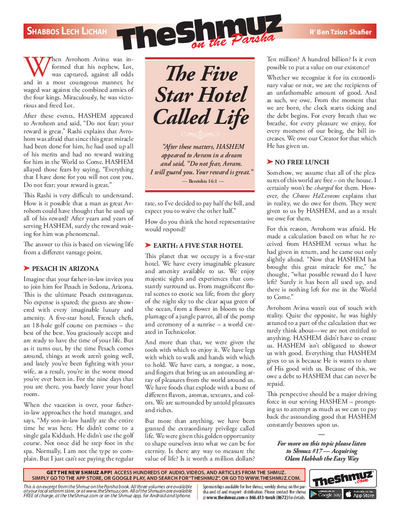 The Shmuz — Parshas Lech-Lecha