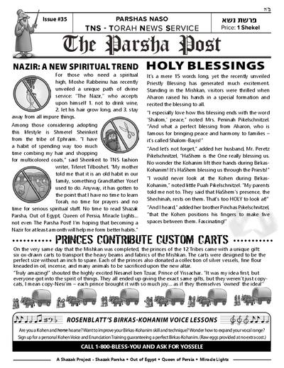 The Parsha Post — Parshas Naso