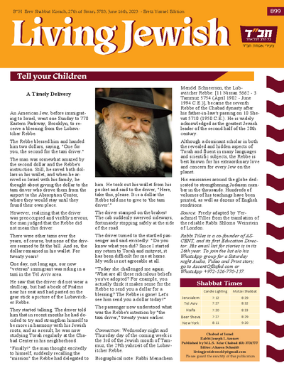 Living Jewish — Parshas Korach