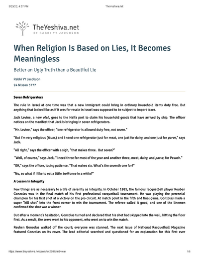 The Yeshiva.net — Parshas Shemini