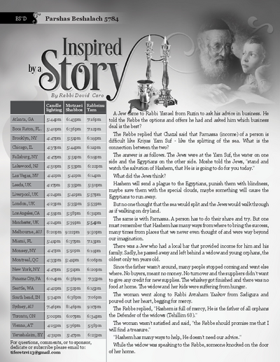 Inspired by a Story — Parshas Beshalach