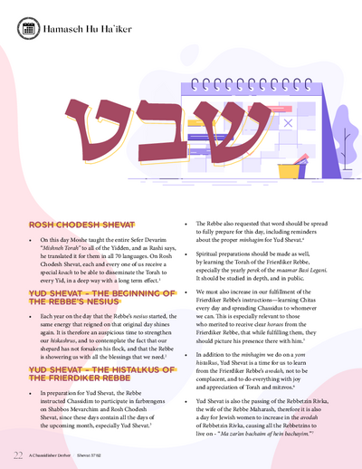 Hama'aseh Hu Haikar — Parshas Bo
