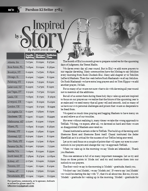 Inspired by a Story — Parshas Ki Teitzei