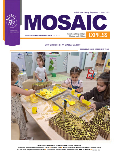Mosaic Express — Parshas Nitzavim-Vayelech