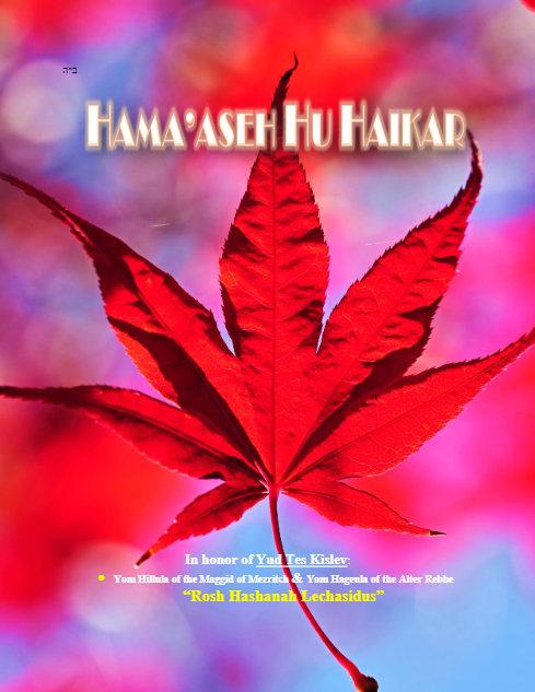 Hama'aseh Hu Haikar — Parshas Vayishlach