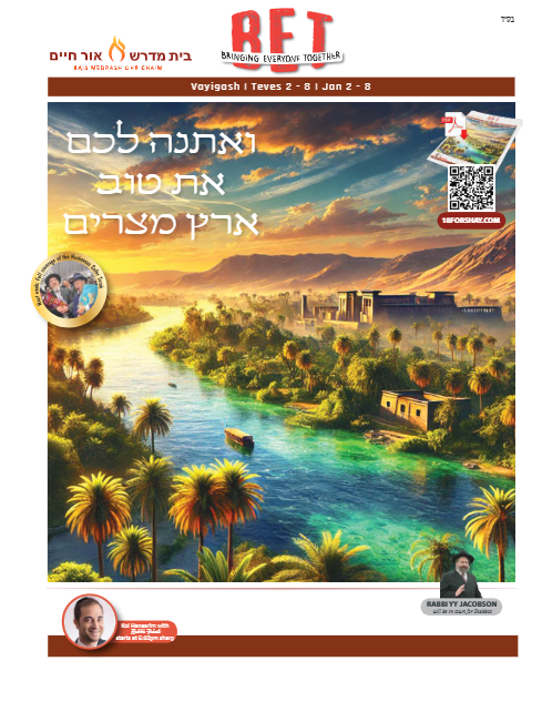 BET Journal — Parshas Vayigash