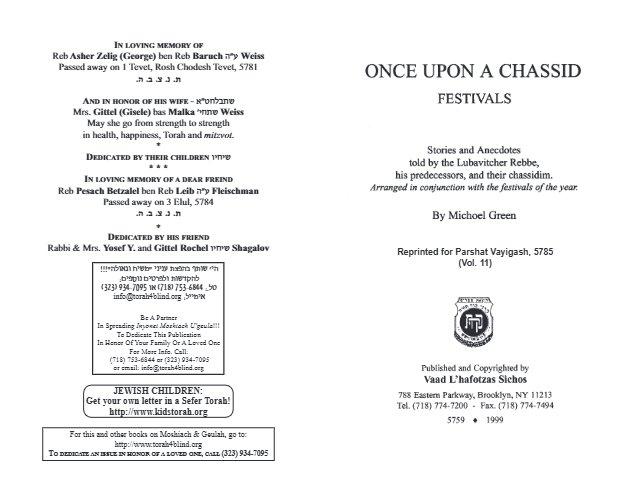 Once Upon a Chossid — Parshas Vayigash