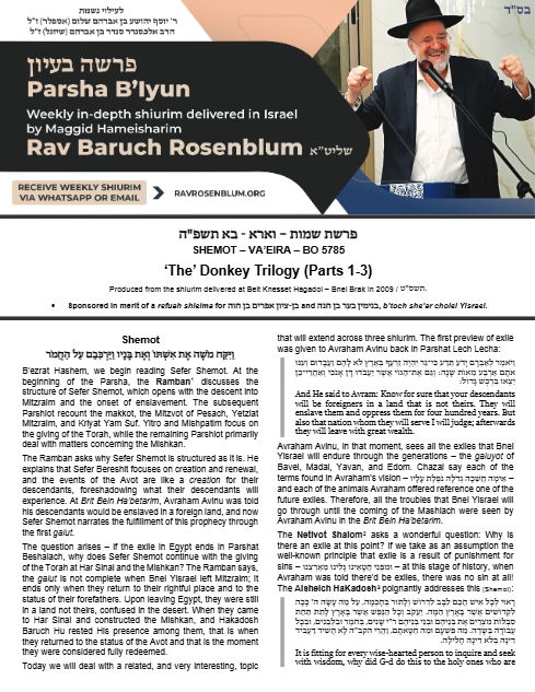 Torah Papers — Parshas Bo