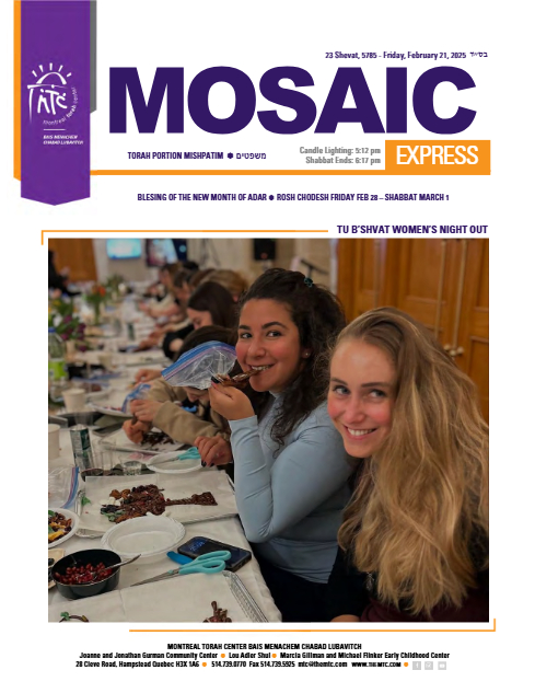 Mosaic Express — Parshas Mishpatim