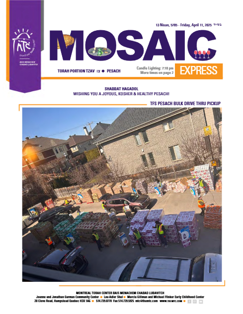 Mosaic Express — Parshas Tsav