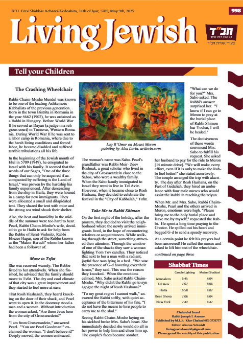 Living Jewish — Parshas Acharei Mos-Kedoshim