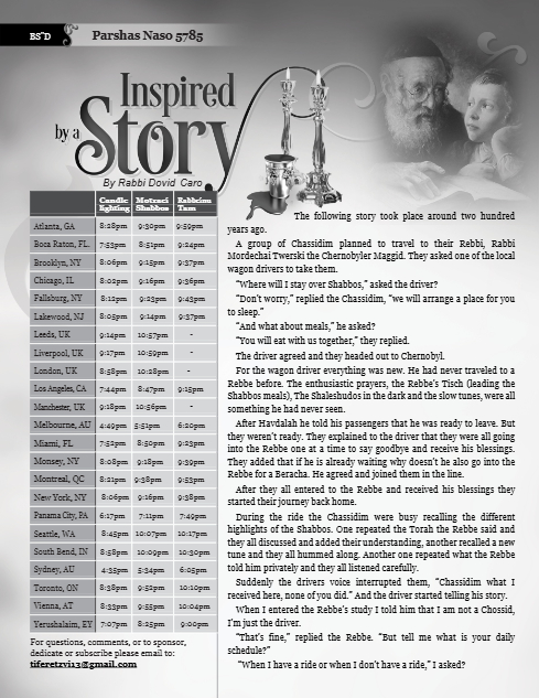 Inspired by a Story — Parshas Naso