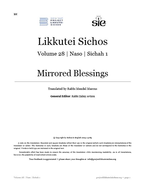 Project Likkutei Sichos — Parshas Naso