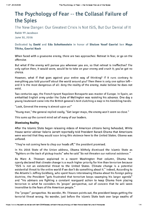The Yeshiva.net — Parshas Shlach