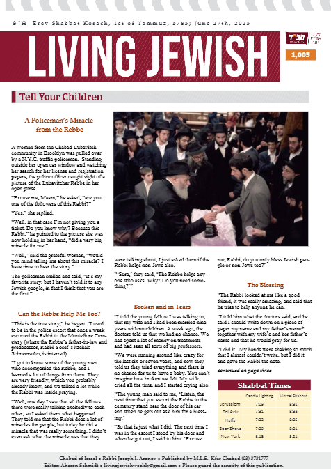 Living Jewish — Parshas Korach