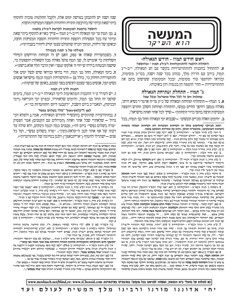 Hama'aseh Hu Haikar — Parshas Korach