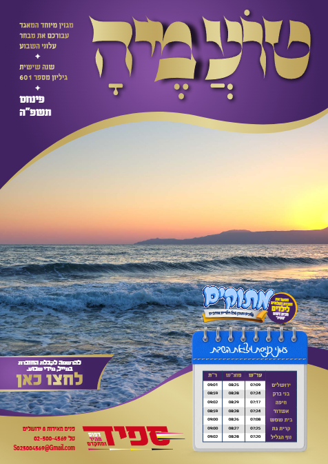 טועמיה — Parshas Pinchas