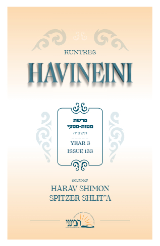 Havineini — Parshas Matos-Massei