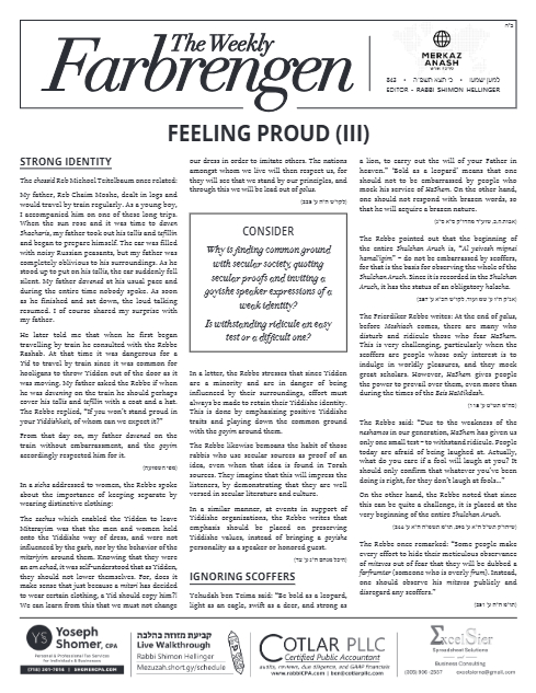 The Weekly Farbrengen — Parshas Ki Teitzei