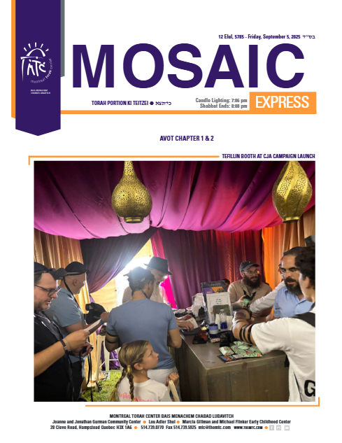 Mosaic Express — Parshas Ki Teitzei
