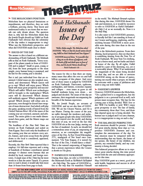 The Shmuz — Parshas Nitzavim
