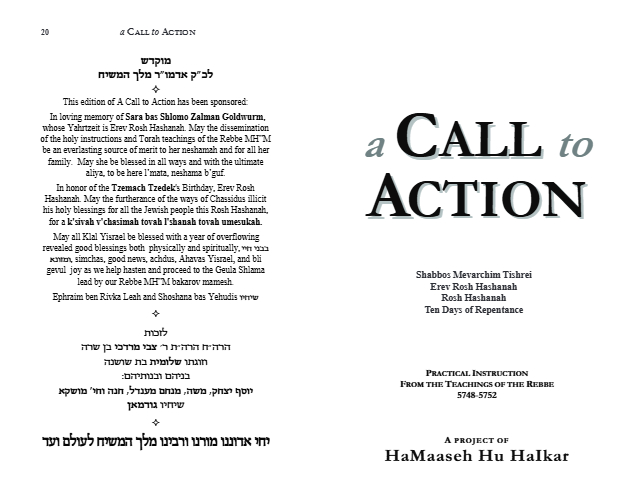 Hama'aseh Hu Haikar — Parshas Nitzavim