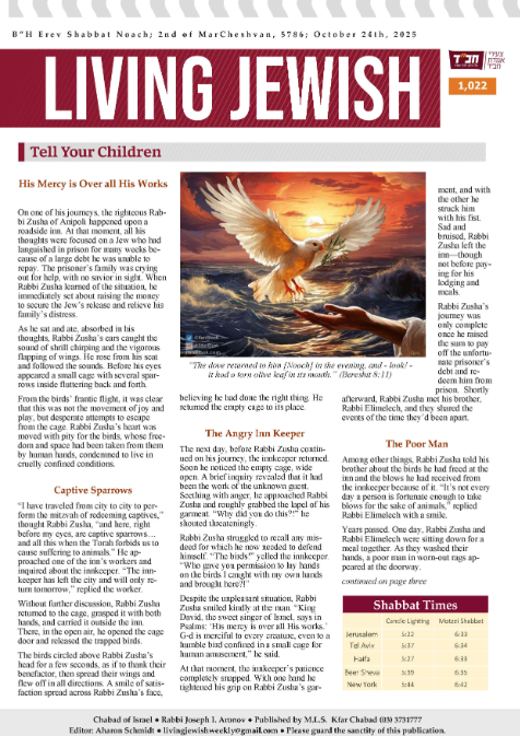 Living Jewish — Parshas Noach