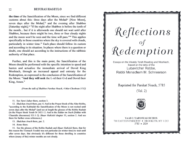 Reflections of Redemption — Parshas Noach