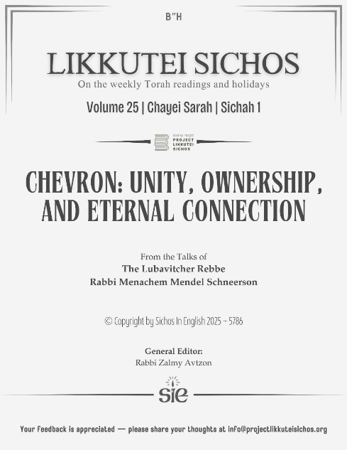 Project Likkutei Sichos — Parshas Vayeira