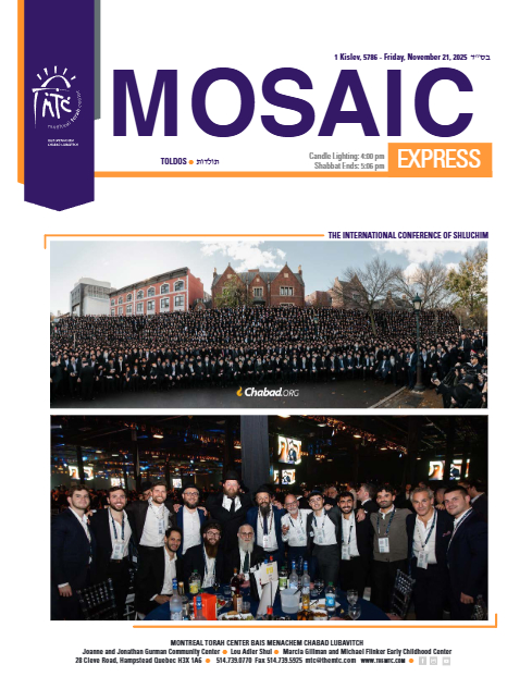 Mosaic Express — Parshas Toldos