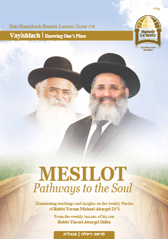 Mesilot — Parshas Vayishlach