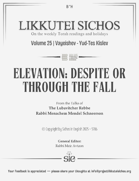 Project Likkutei Sichos — Parshas Vayeishev
