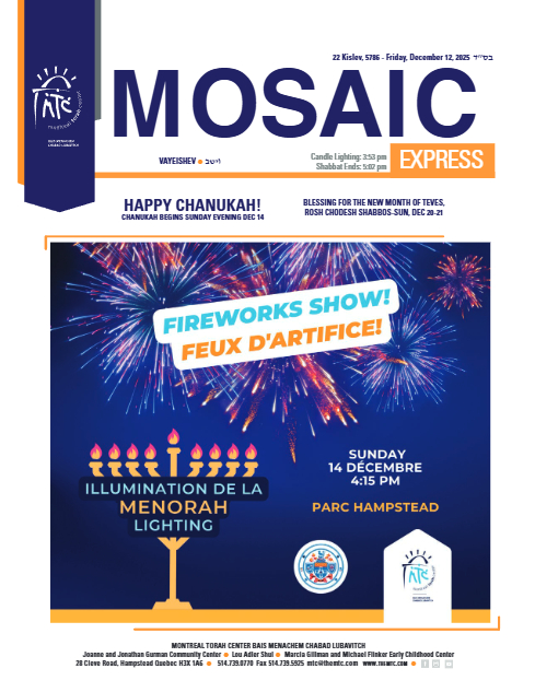 Mosaic Express — Parshas Vayeishev
