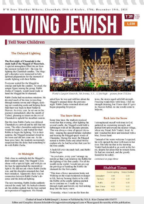 Living Jewish — Parshas Mikeitz