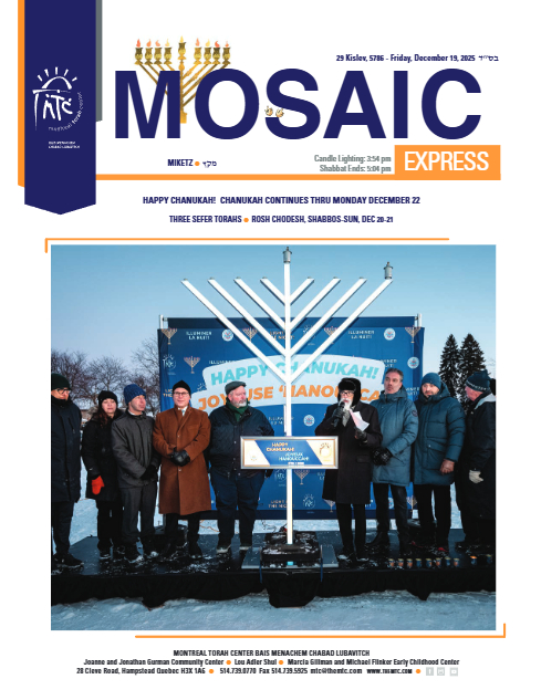 Mosaic Express — Parshas Mikeitz