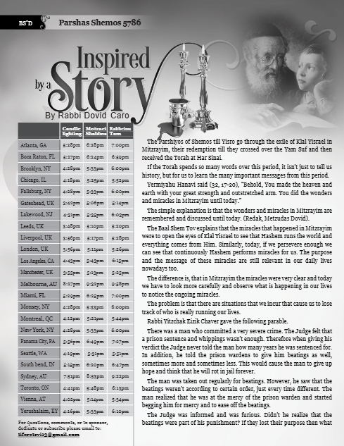 Inspired by a Story — Parshas Shemos