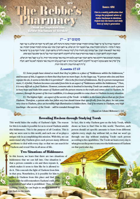 The Rebbe's Pharmacy — Parshas Va'eira