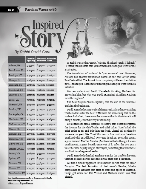 Inspired by a Story — Parshas Va'eira