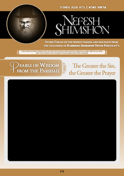 Nefesh Shimshon — Parshas Va'eira