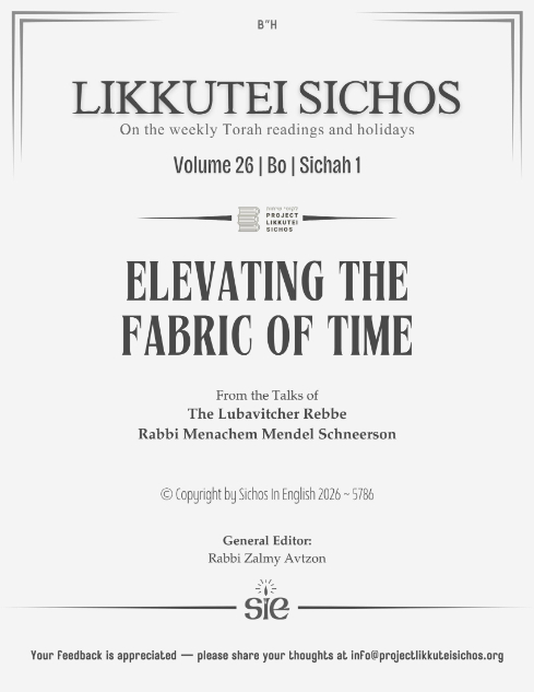 Project Likkutei Sichos — Parshas Va'eira