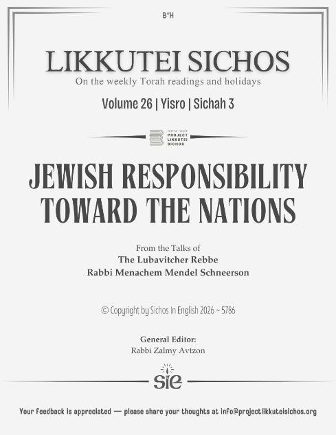 Project Likkutei Sichos — Parshas Yisro